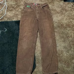 (used) (stained) brown empyre corduroy womens pants